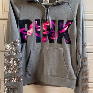 PINK Sequin Pullover